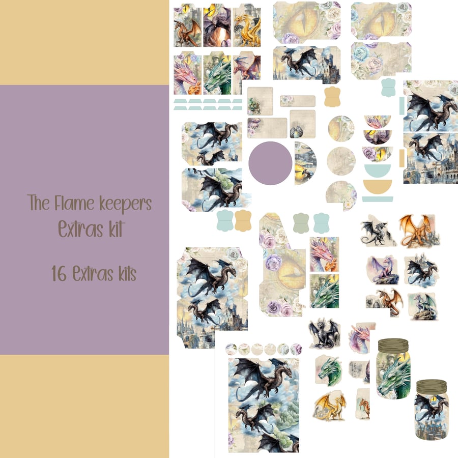 Flame Keepers Extras Kit Scrapbooking, Ephemera, Journal, Digital Download