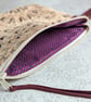 Clutch Pouch Bag - Chenille Large Pouch Bag with Detachable Leather Strap - Image 8