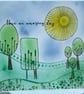Have an amazing day quirky landscape birthday card - Image 1