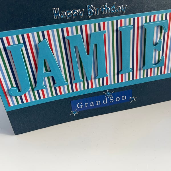  Birthday Card with your choice of name 