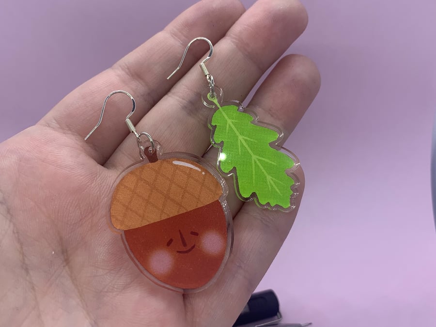 Acorn Dangle Earrings