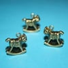 bronze plated horse charms- 2pcs