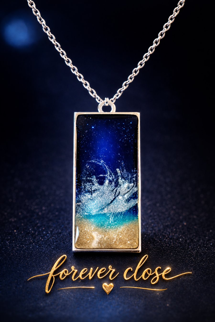 Memorial resin jewellery 