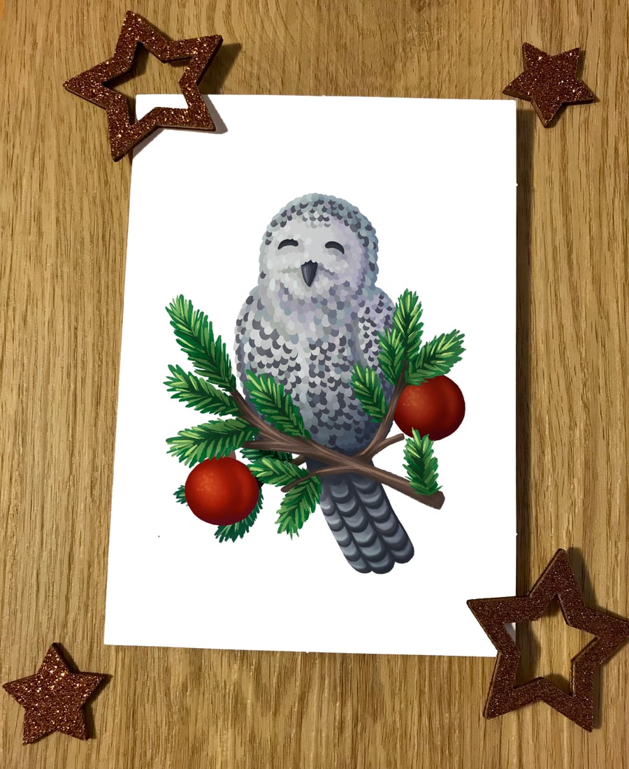 Snowy Owl Greeting Card