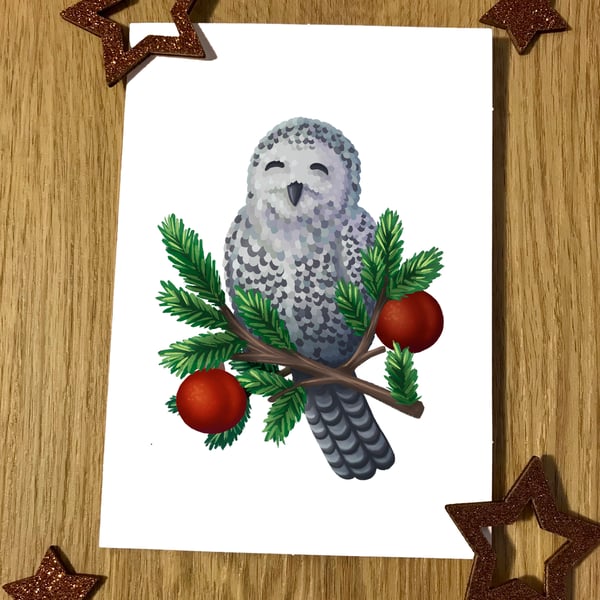 Snowy Owl Greeting Card