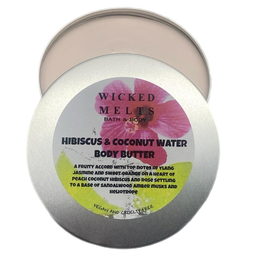 Hibiscus and Coconut Water Body Butter