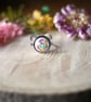 Adjustable Ring with Real Pressed Flowers - Hypoallergenic - Image 2