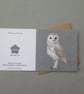 Printed Barn owl card - Image 4