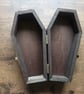 Gothic Coffin Jewellery Box – Vampire Bat & Roses - Image 5