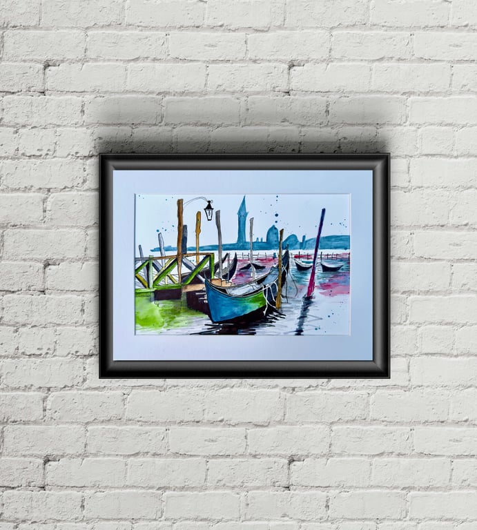 Venice Gondolas at Rest