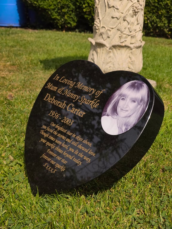  Memorial Heart Grave Marker Grave Stone Heart  Headstone 