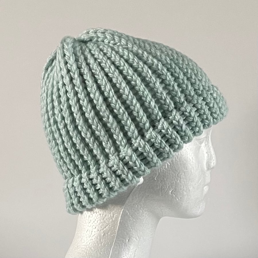 Unisex Chunky Beanie with Fixed Brim, perfectly imperfect