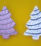 Handmade Christmas Tree Decorations – Blush Pink (Set of 4)