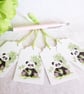 Panda Bear Gift Tags - set of 4 tags - Image 1