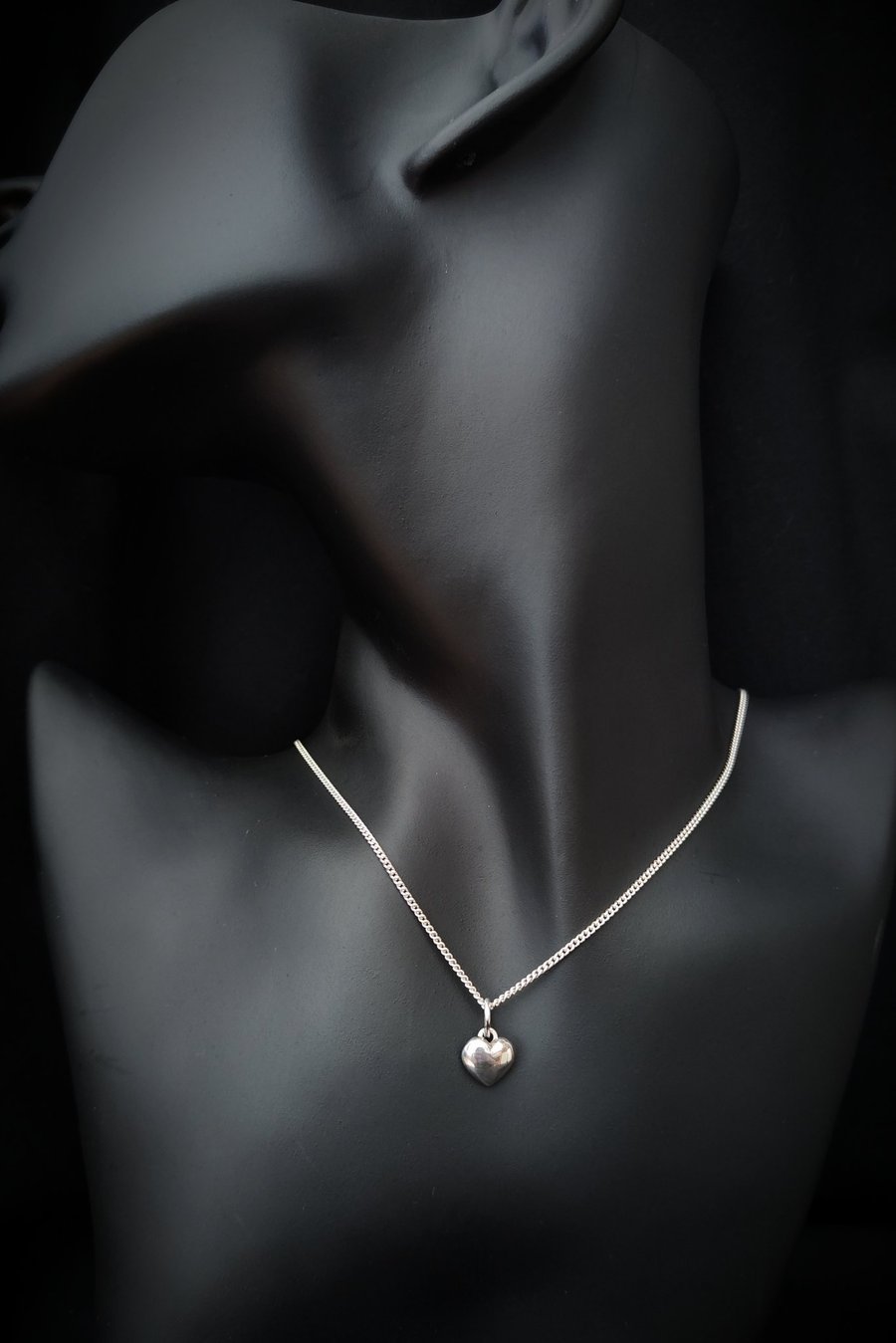 Sterling silver heart necklace