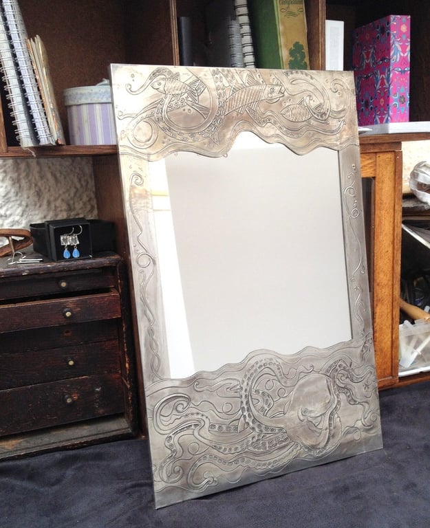 Octopus bathroom mirror