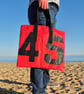 Red Upcycled Sailcloth Shoulder Bag – Large Lightweight Beach Tote - Image 7
