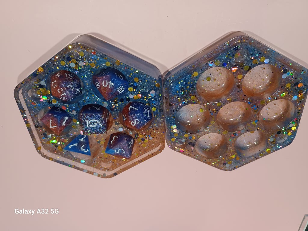 Red and Blue Dice Set