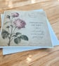 Vintage Botanical Greeting Card. Handmade Parchment Paper Card.  - Image 2