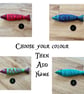 Personalised cat toy. Cotton canvas fish shaped kicker toy. - Image 5