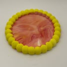 Round bubble eco resin coaster