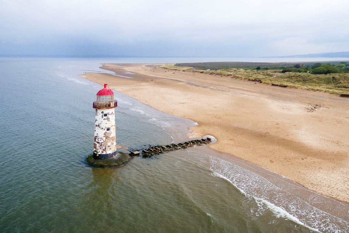 Talacre aerial 2 print