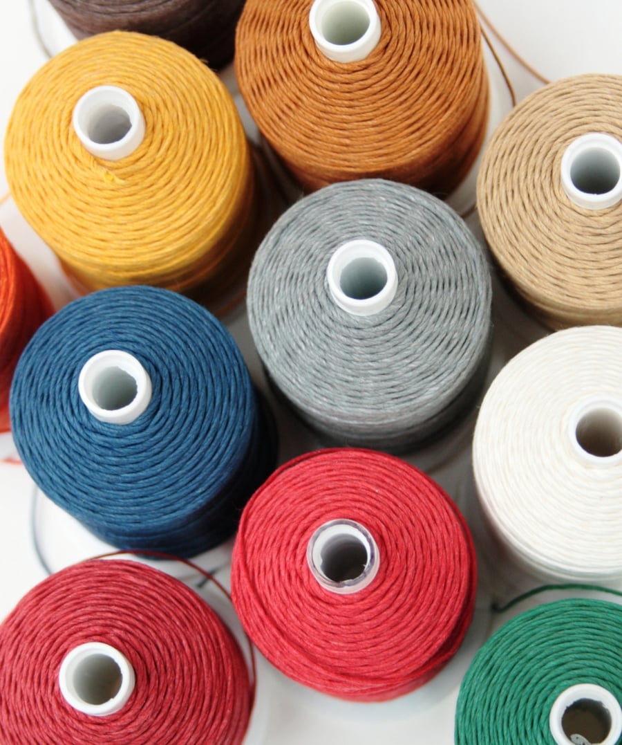 English 3-ply Linen thread, Non-Waxed, 50g Spool, Bookbinding Thread