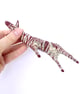 Handmade Paper Zebra - Natural Red - MADE TO ORDER - Image 6