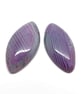 Agate Cabochons in Purple & Blue, 40x20x5mm, No Hole Jewellery Gemstone - Image 1