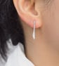Mini Cutlery Earrings with Sausage Quirky Handmade Gift for her - Image 3