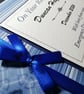 Blue retirement guest book, retirement gift, retirement party book - Image 2