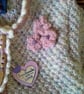 SALE Baby Girl's Long Aran Jacket with Merino Wool 12-18  months size - Image 2
