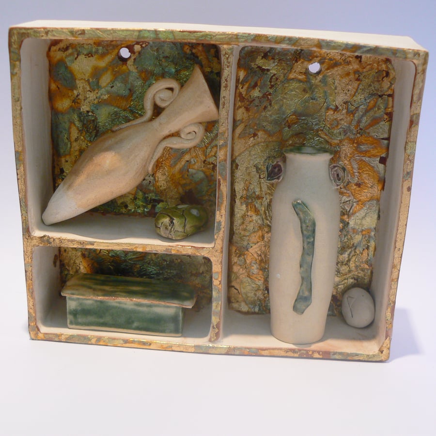 Ceramic Display Box and Artefacts