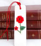 Handcrafted Red Poppy Bookmark - Image 1