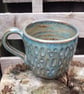 Greeny brown textured cup - Image 3