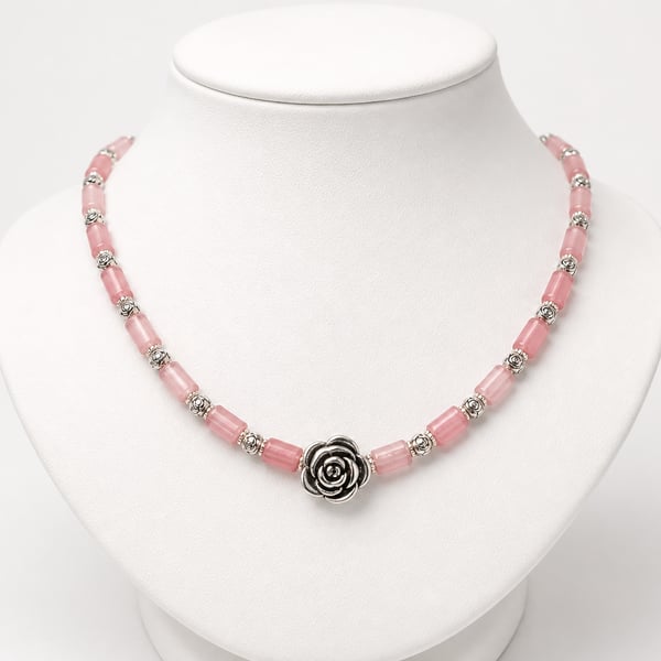 Strawberry Quartz Necklace