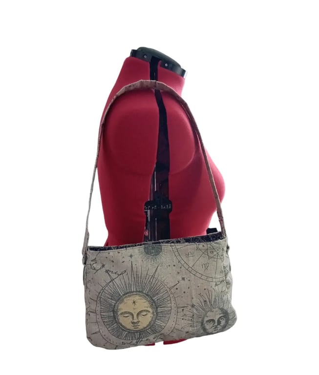 Canvas sun and stars bag