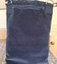 Midnight blue velvet 'double' bag - Image 2