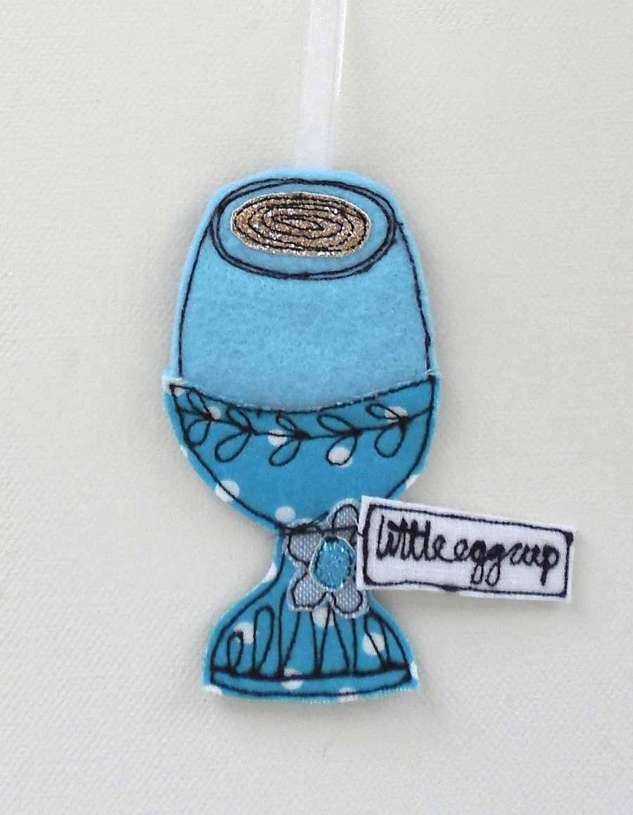 'Little Egg Cup' Fabric Egg in an EggCup 2