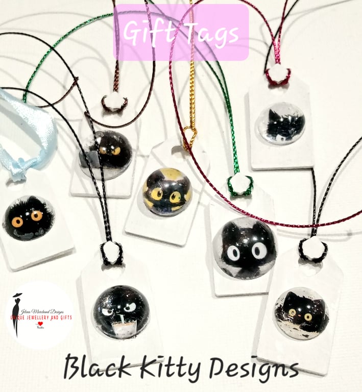 Gift Tags,  Black cat, Tree Of Life , Cobochun,