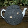 Wool Mix Tea Cosy Pink topped with daisies  to fit a large standard size teapot 