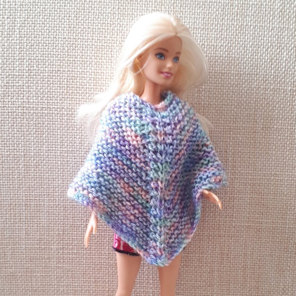 KNITTING PATTERN PDF Ponchos for Doll