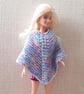 KNITTING PATTERN PDF Pretty Ponchos for Doll - Image 1