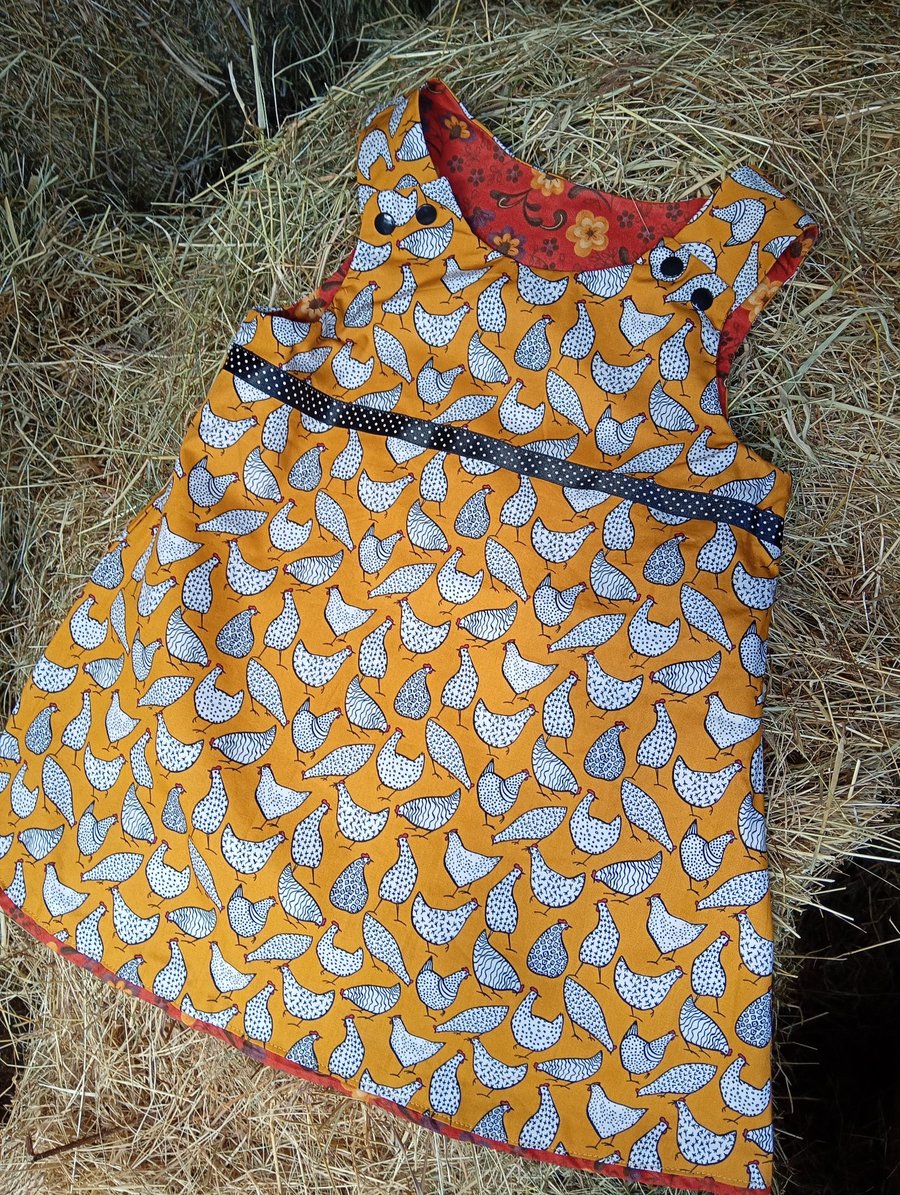Image of Child's reversible dress age 4 years