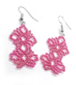 Beaded lace earrings
