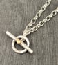 Sterling Silver T Bar bracelet, love fob bracelet, gold heart fob bracelet,  - Image 9
