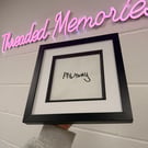 Embroidered Handwriting - Framed