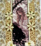 Book Reading Girl - Hand Crafted Decoupage Greeting Card - Blank 3412 - Image 2