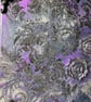 Phantom Flora - Abstract Acrylic Floral Shimmer Painting - Image 5