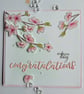  Cherry Blossom Wedding Card - Image 2